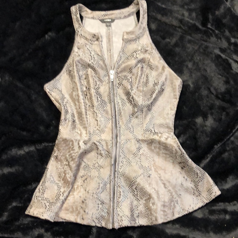 Ultra suede guess top